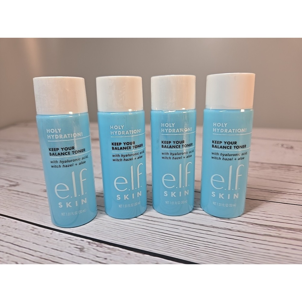 e.l.f. Brand - Keep Your Balance Toner Mini 1.01 fl oz Bottle - 4 pack Travel Sz